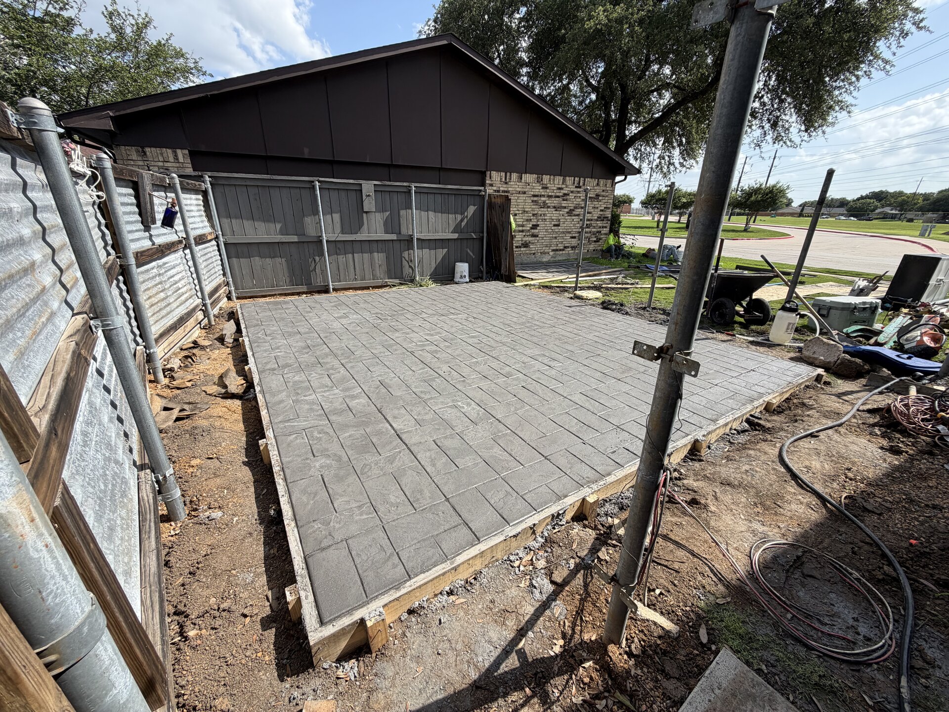 Concrete extension project — after